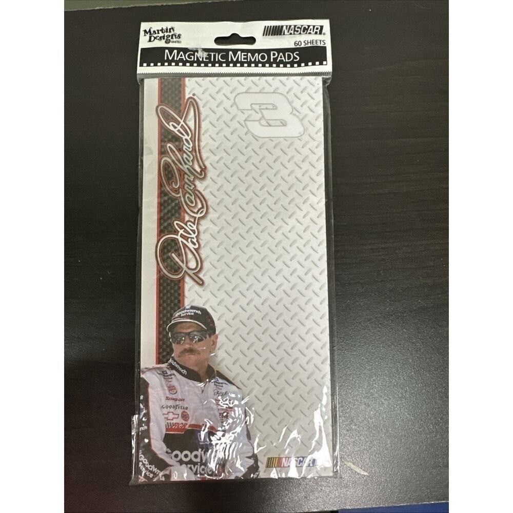Dale Earnhardt Sr. NASCAR Magnetic Memo Pad Sealed 60 Sheets #3‎ Goodwrench 2002